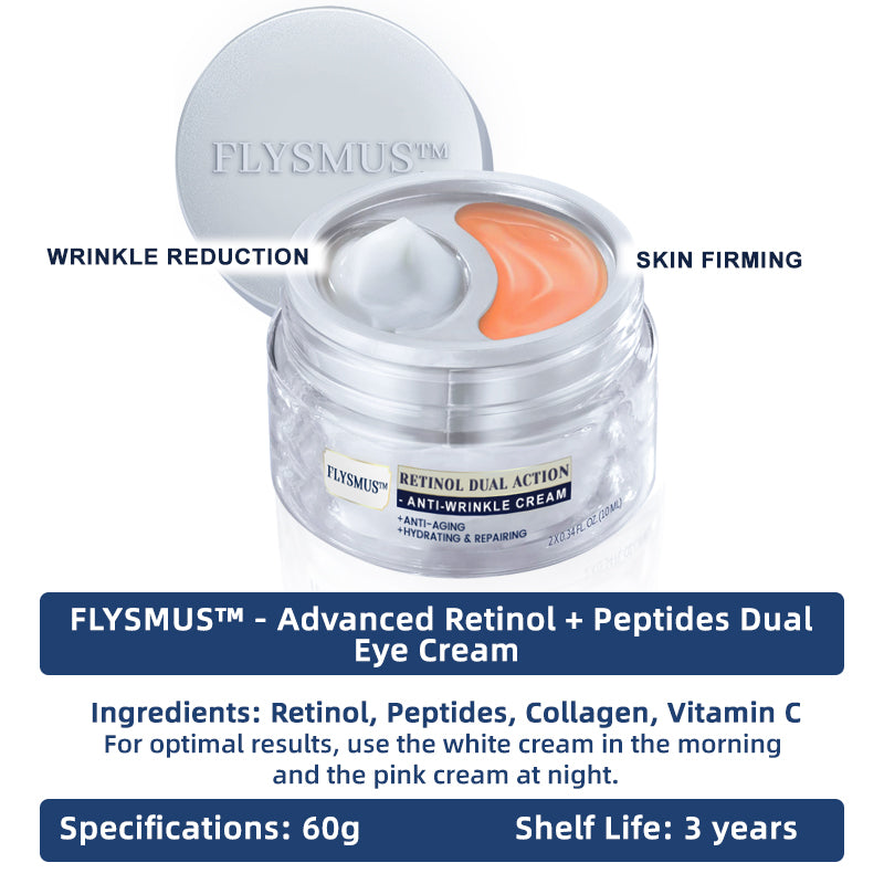 💧🥳FLYSMUS™ - Advanced Retinol + Peptides Dual Anti-Wrinkle Cream, Dermatologist Recommended