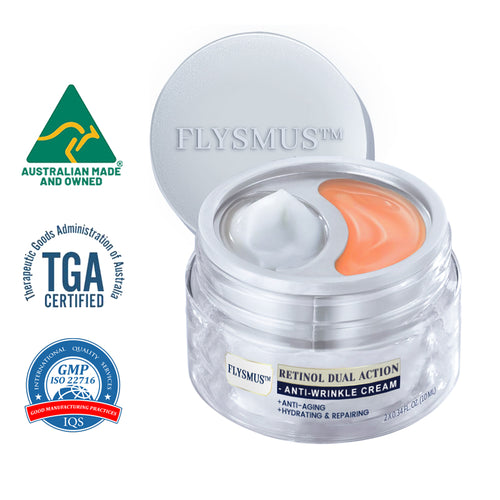 💧🥳FLYSMUS™ - Advanced Retinol + Peptides Dual Anti-Wrinkle Cream, Dermatologist Recommended